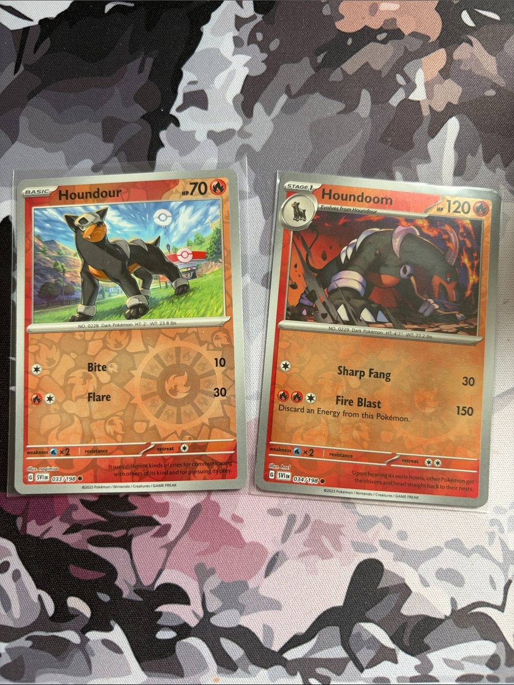 Houndour Houndoom Reverse Holo Evolution Pokémon Card Lot ✨5/$25✨